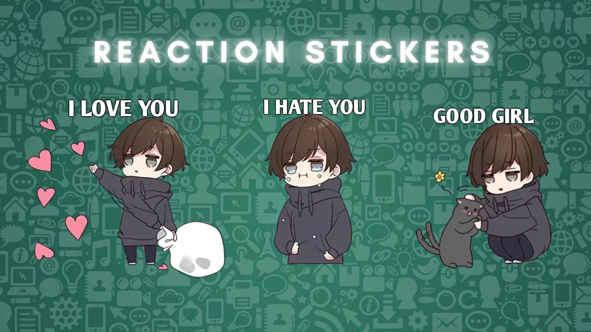 Download Menhera kun stickers WASticker android on PC